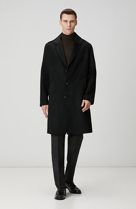 Siyah Limited Yün Palto