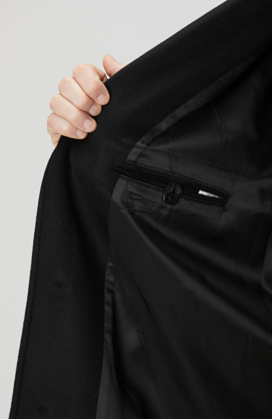 Siyah Limited Yün Palto