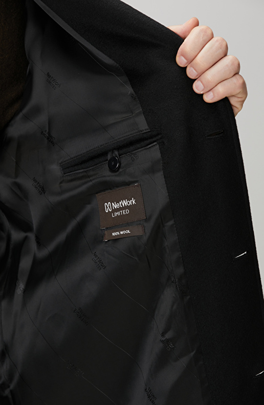 Siyah Limited Yün Palto