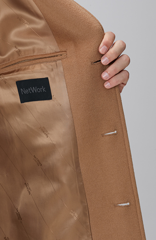 Limited Camel Yün Palto