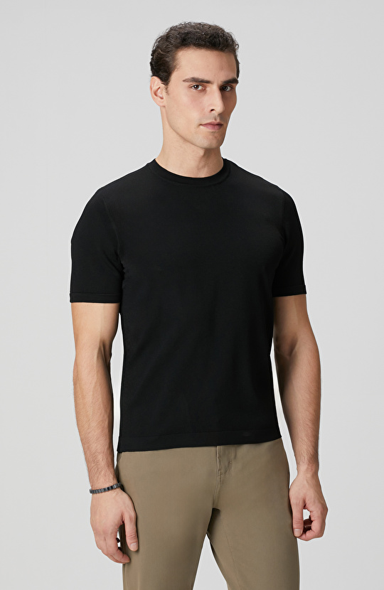 Siyah Basic Triko Kazak