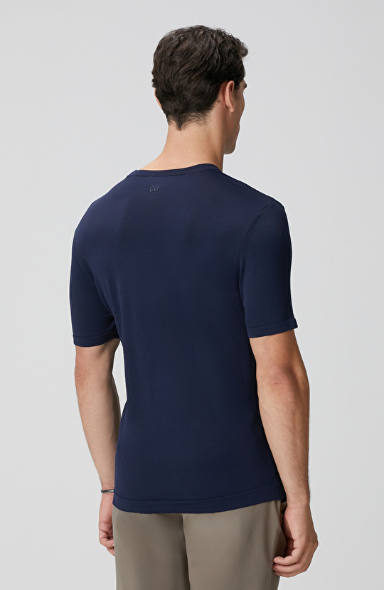 Lacivert Basic Triko Kazak