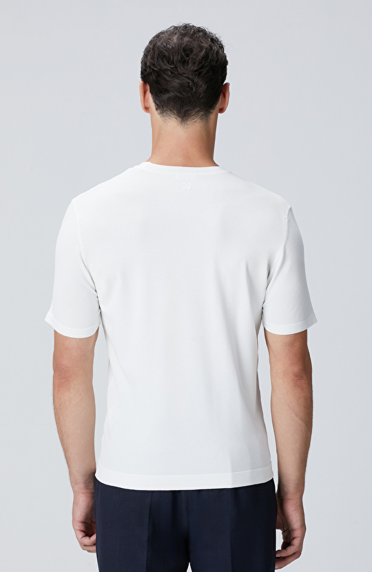 Kırık Beyaz Basic Triko Kazak