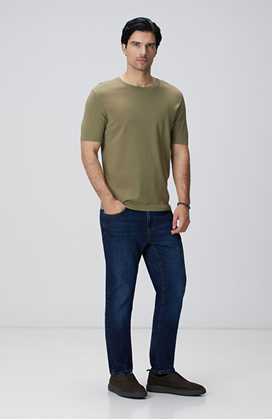 Haki Basic Triko Kazak