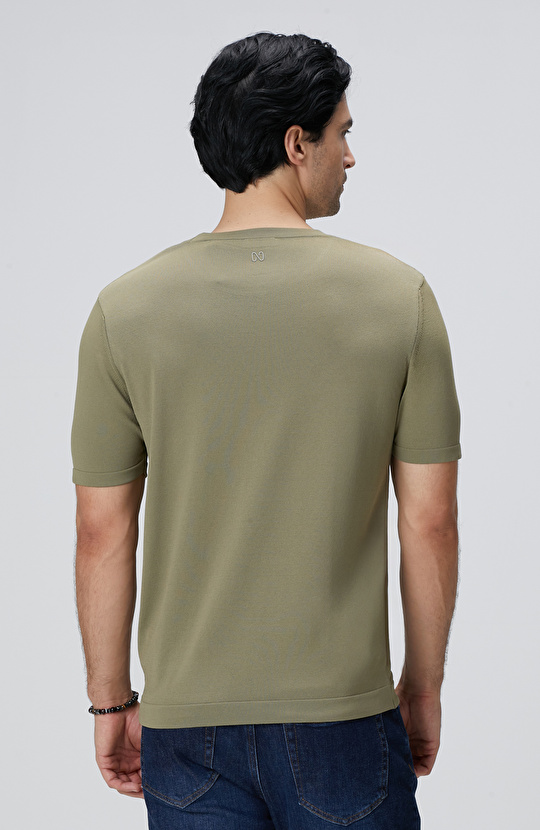 Haki Basic Triko Kazak