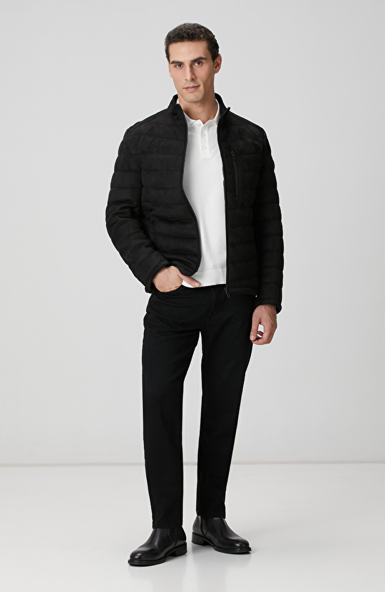 Kırık Beyaz Polo Yaka Triko Kazak