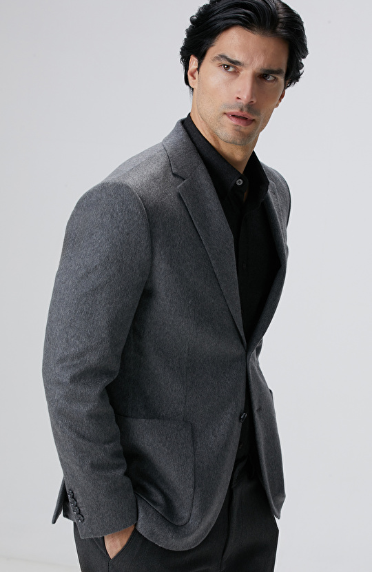 Limited Antrasit Kaşmir Ceket