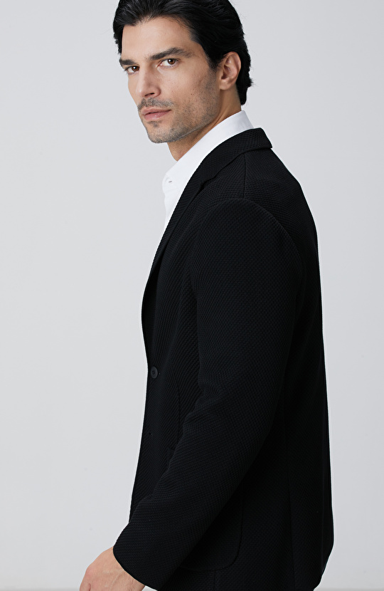 N-Tech Siyah Triko Ceket