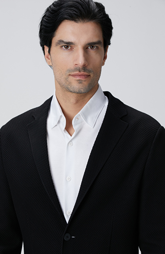 N-Tech Siyah Triko Ceket