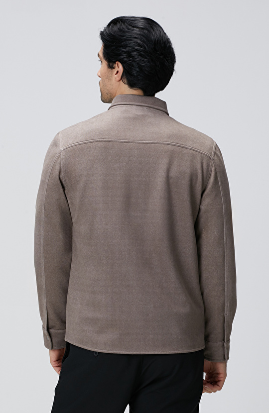 Vizon Süet Görünümlü Dış Gömlek