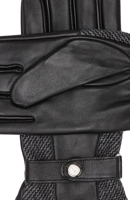 Siyah Erkek Deri Eldiven