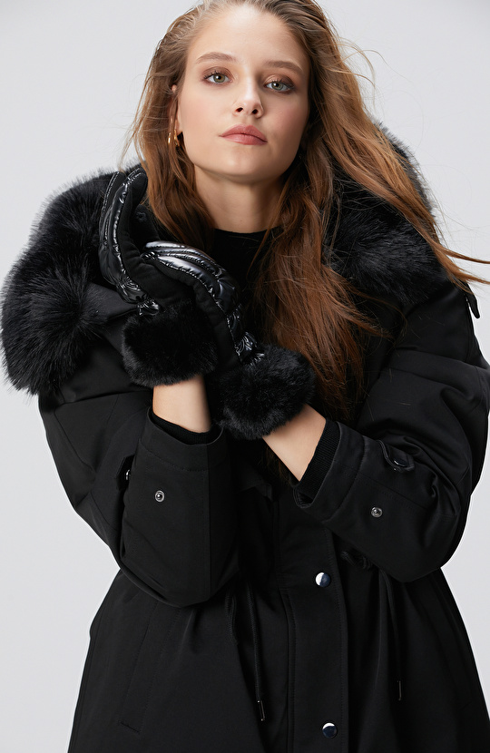 Siyah Kadın Eldiven Siyah Kadın Eldiven