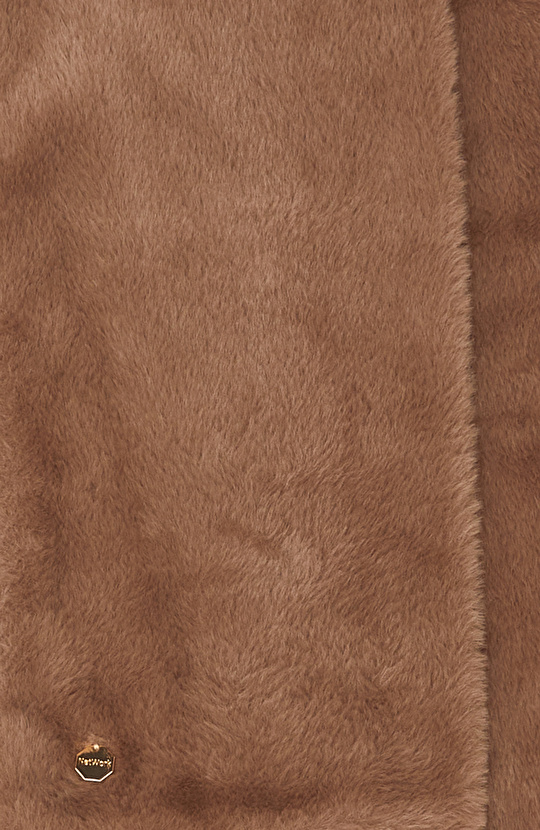 Kahverengi Kadın Peluş Atkı