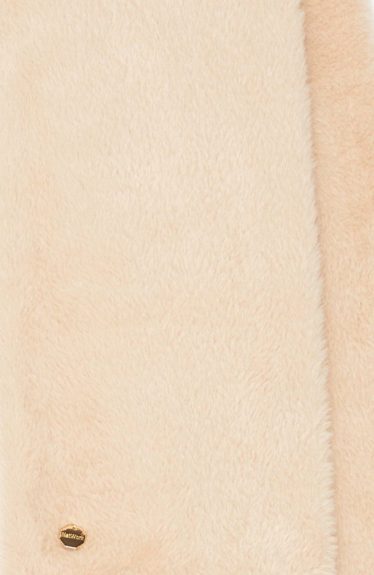 Bej Kadın Peluş Atkı