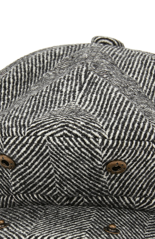 Antrasit Yün Karışımlı Erkek Şapka