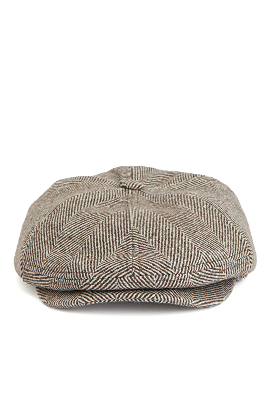 Kahverengi Yün Karışımlı Erkek Şapka