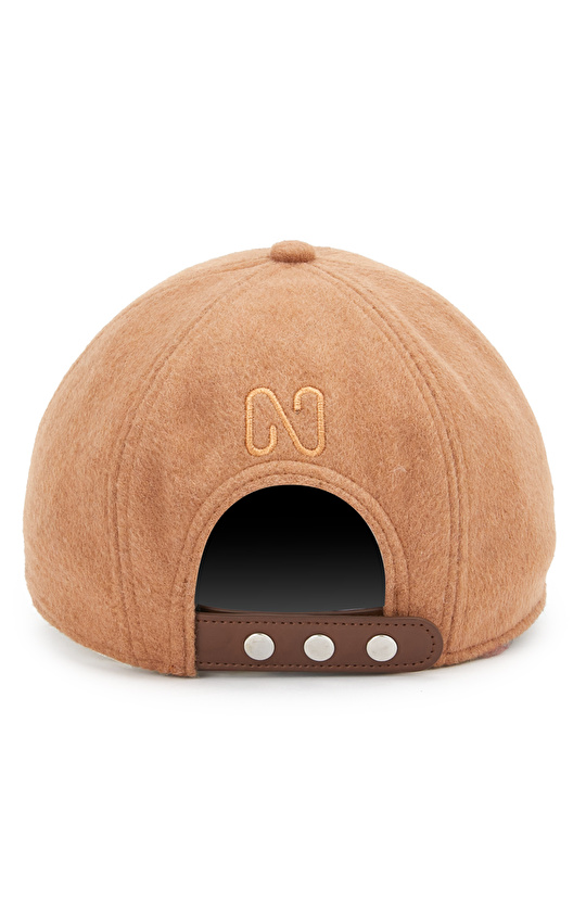 Camel Yün Karışımlı Kadın Şapka