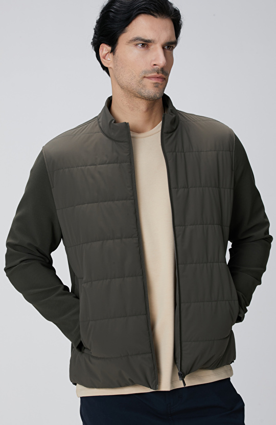 Haki Triko Kollu Mont