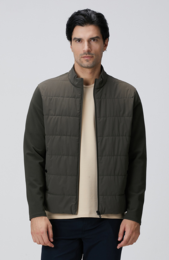 Haki Triko Kollu Mont