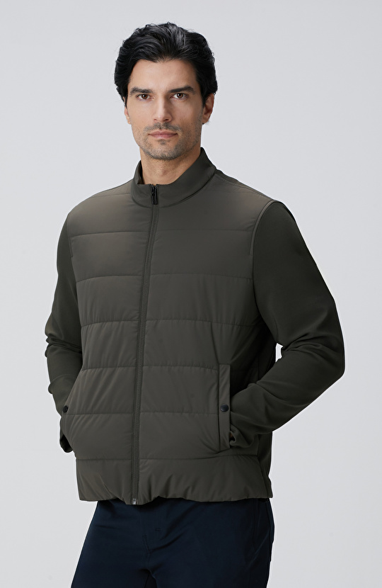 Haki Triko Kollu Mont