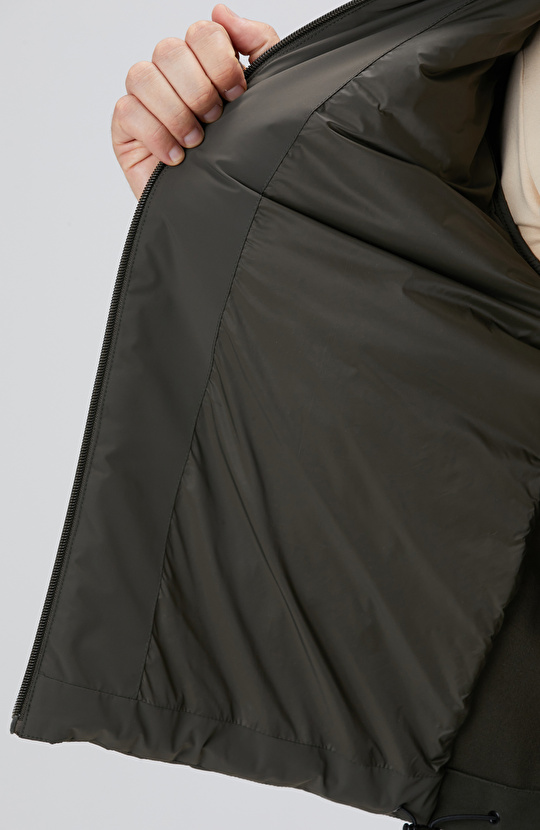 Haki Triko Kollu Mont