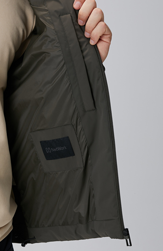 Haki Triko Kollu Mont