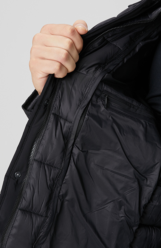 Siyah Puffer Coat Ceket