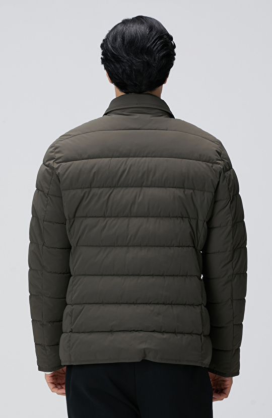 Haki Puffer Coat Ceket