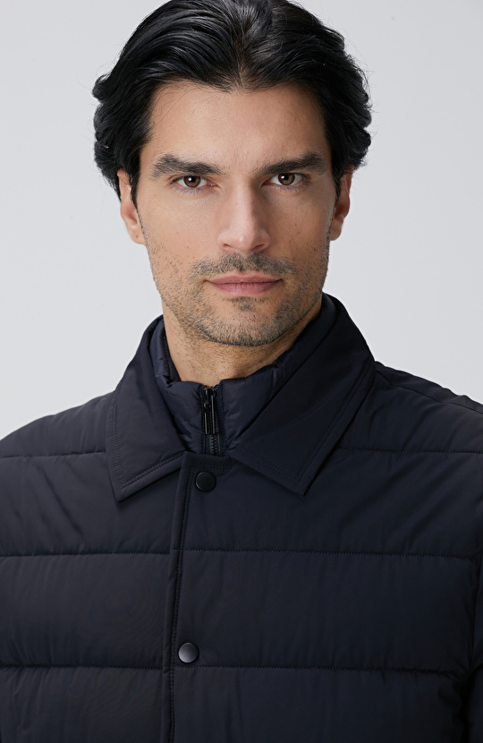 Lacivert Puffer Coat Ceket