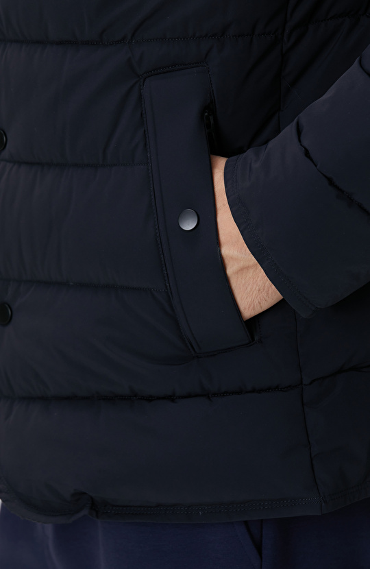 Lacivert Puffer Coat Ceket