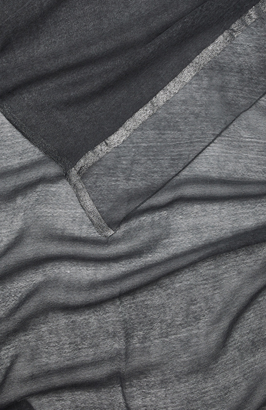 Gri Yün İpek Karışımlı Kadın Şal