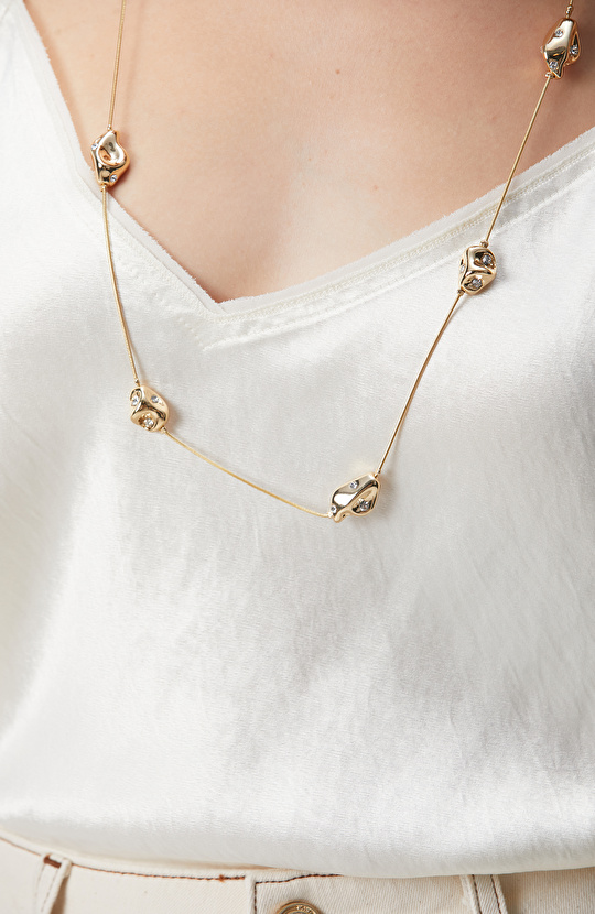 Gold Altın Rengi Kolye