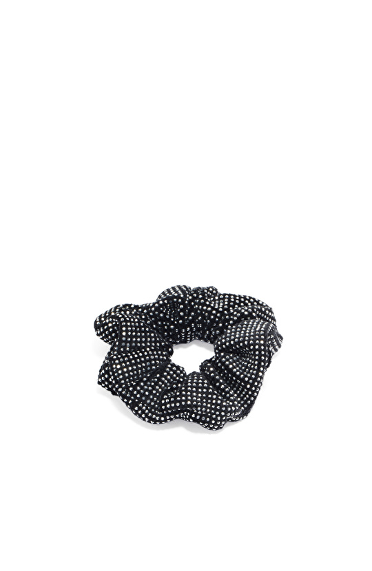 Siyah Kadın Taşlı Toka