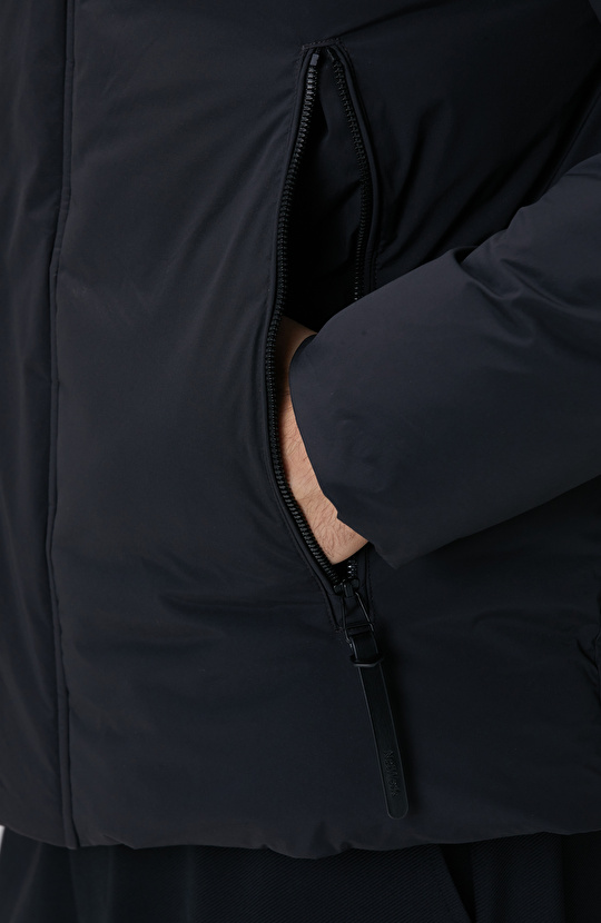 Siyah Yelek Olabilen Puffer Mont