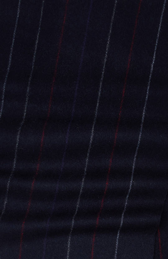 Lacivert Erkek Yün Atkı