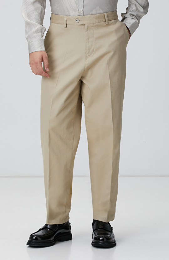 Bej Casual Chino Pantolon