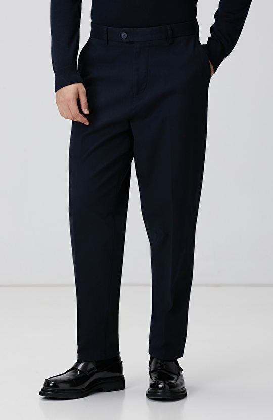 Lacivert Casual Chino Pantolon