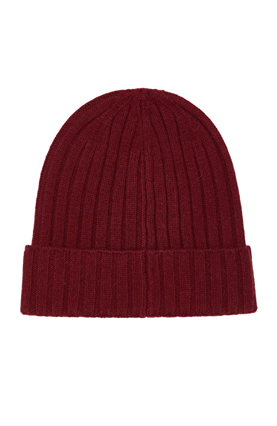 Bordo Yün Erkek Bere