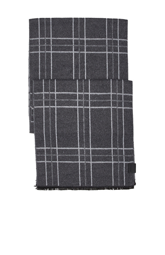 Siyah Desenli Erkek Atkı