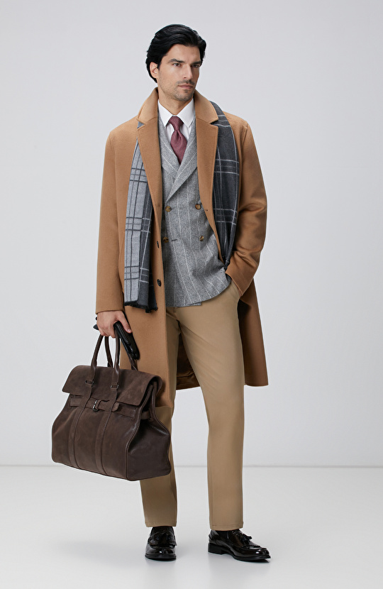 Siyah Desenli Erkek Atkı