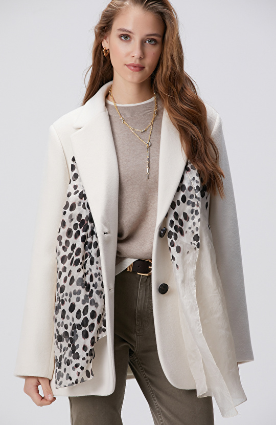 Bej Kadın İpek Fular