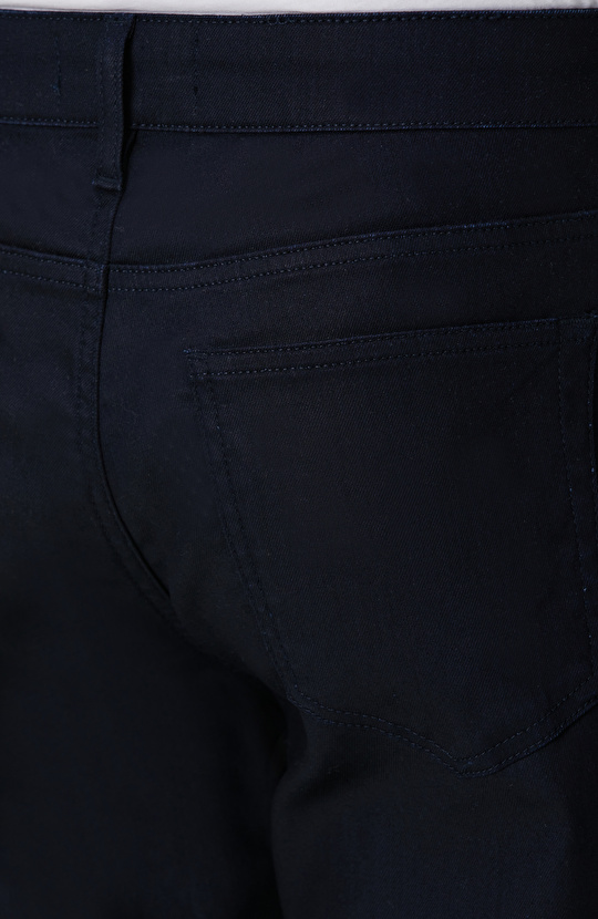 Lacivert Kaplamalı Denim Pantolon