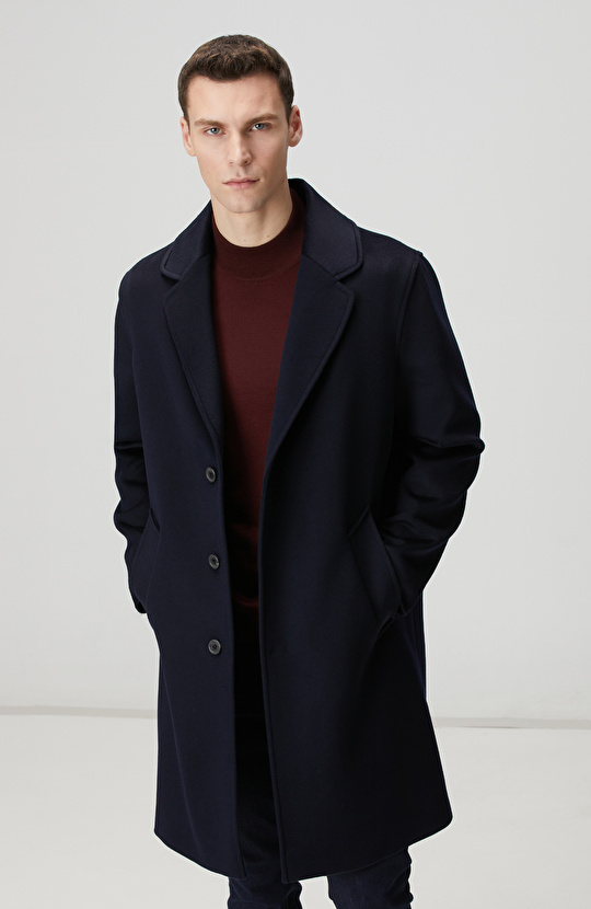 Lacivert Limited Yün Palto