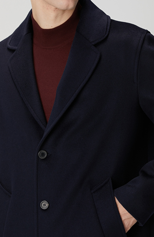 Lacivert Limited Yün Palto