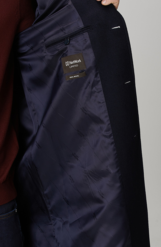 Lacivert Limited Yün Palto