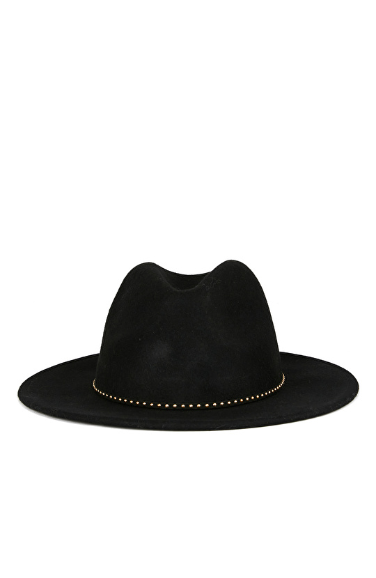 Siyah Kadın Yün Şapka