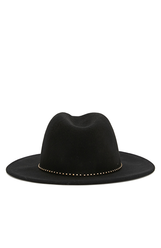 Siyah Kadın Yün Şapka