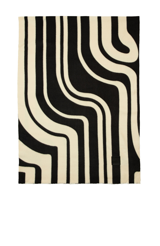 Siyah Beyaz Kadın Şal