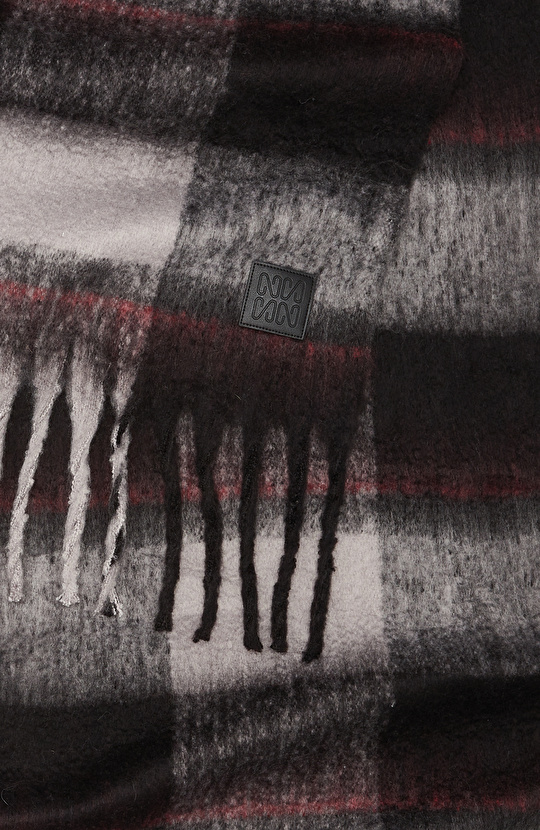 Siyah Beyaz Erkek Atkı