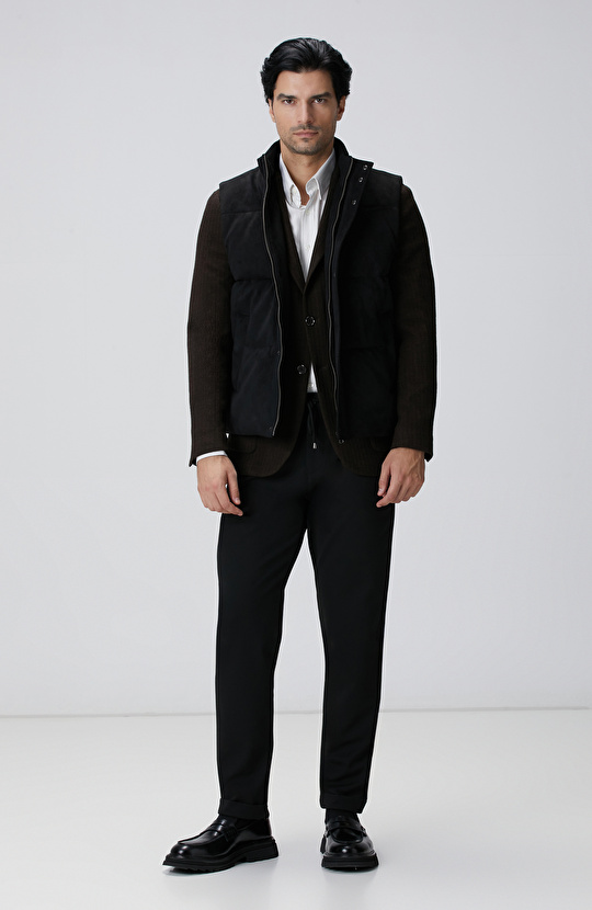 Siyah Örme Pantolon